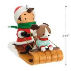 Hallmark Young Santa Ornament -Hallmark Young Santa With Dog Keepsake Ornament 2199QXR8117 03